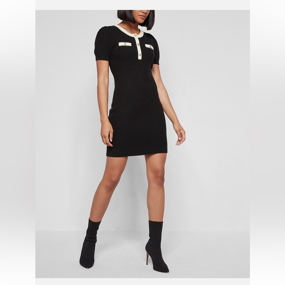 NWT - Express - Shortsleeve Sweater Dress - Size Medium